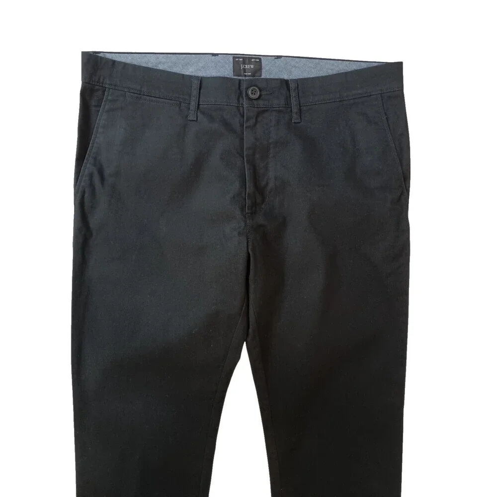 J Crew Slim Chino Pants Mens 32x32 Black AR885 NWT Casual Trousers Classic